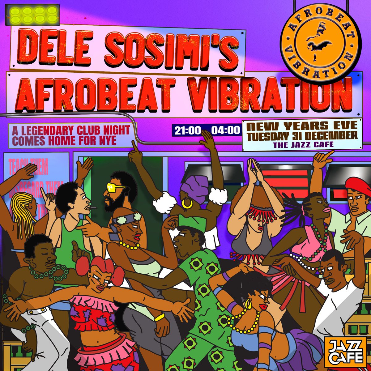 #SaveTheDate 31st Dec Afrobeat Vibration returns to The Jazz Cafe for a good old fashioned late night spontaneous marathon live session! 
Sign up link - below mailchi.mp/thejazzcafelon… 
#AfrobeatVibration #NewYearsEve
