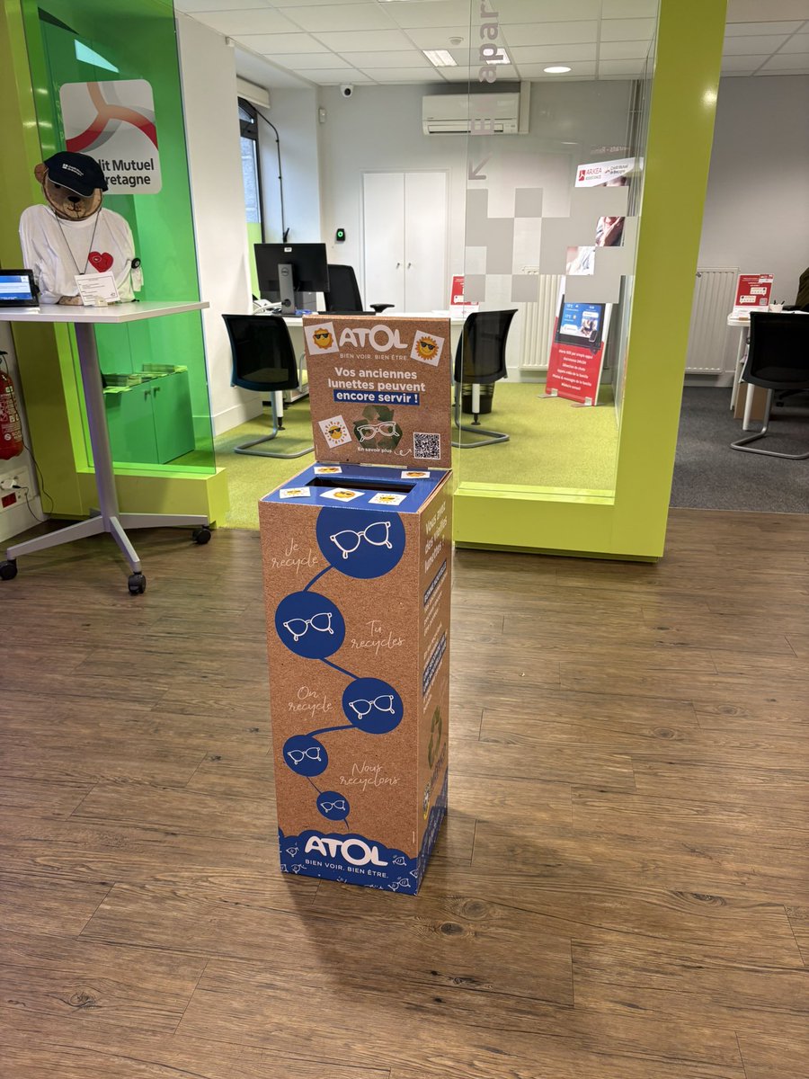 Opération collecte de vos anciennes lunettes, jusqu’au 30 novembre 2024 à la Caisse de Châtelaudren, afin de leur donner une seconde vie ! 👓🕶️