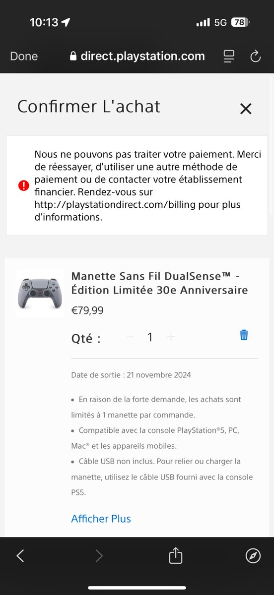 hugomrss06's tweet photo. Envie de tout casser ma banque qui refuse le paiement pour suspicion de fraude alors que j’en suis à l’origine 💀 biensur c’est déjà indispo partout 🤡 https://t.co/22yA5pnz2w