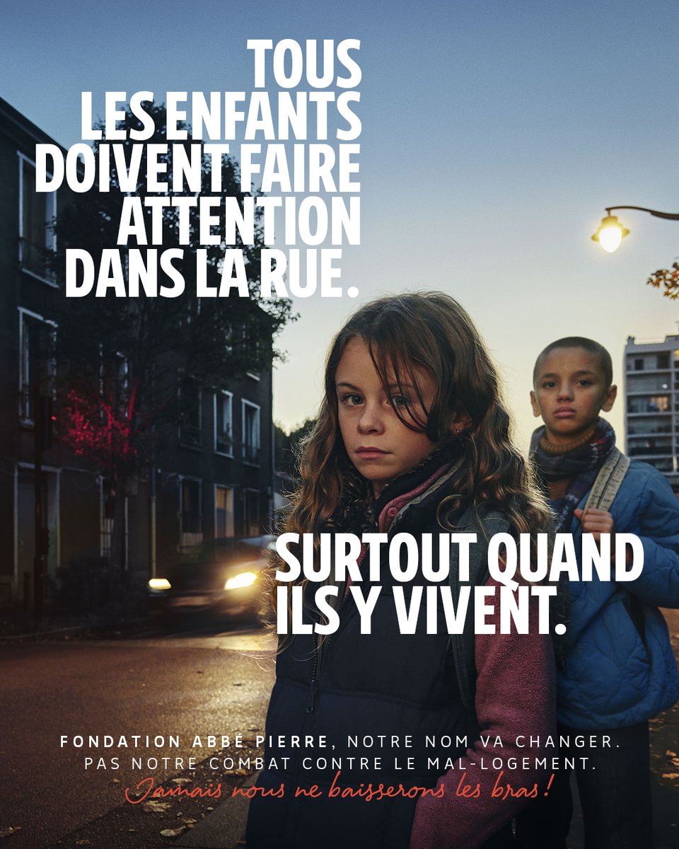 📚 Tous les enfants ont des devoirs. Ils ont aussi des droits.⚖️

🚸Tous les enfants doivent faire attention dans la rue. Surtout quand ils y vivent. 💔

💤Tous les enfants font des cauchemars la nuit. Pour certains, ils continuent au réveil. 💭

🏠 Retrouver un logement, c'est