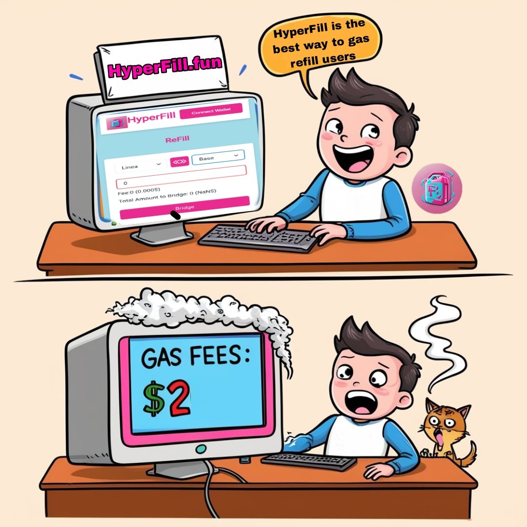 Swarup54502259's tweet photo. ⛽️ **Say goodbye to gas hassles!**
HyperFill @0xhyperfill+ Hyperlane delivers smooth cross-chain refills with low fees and lightning-fast updates. Base, Optimism, and beyond—fuel your transactions effortlessly! Explore now: https://t.co/Mb7H5q8mwD
@0xhyperfill
#HyperFill #Base #CrossChain #LFG
