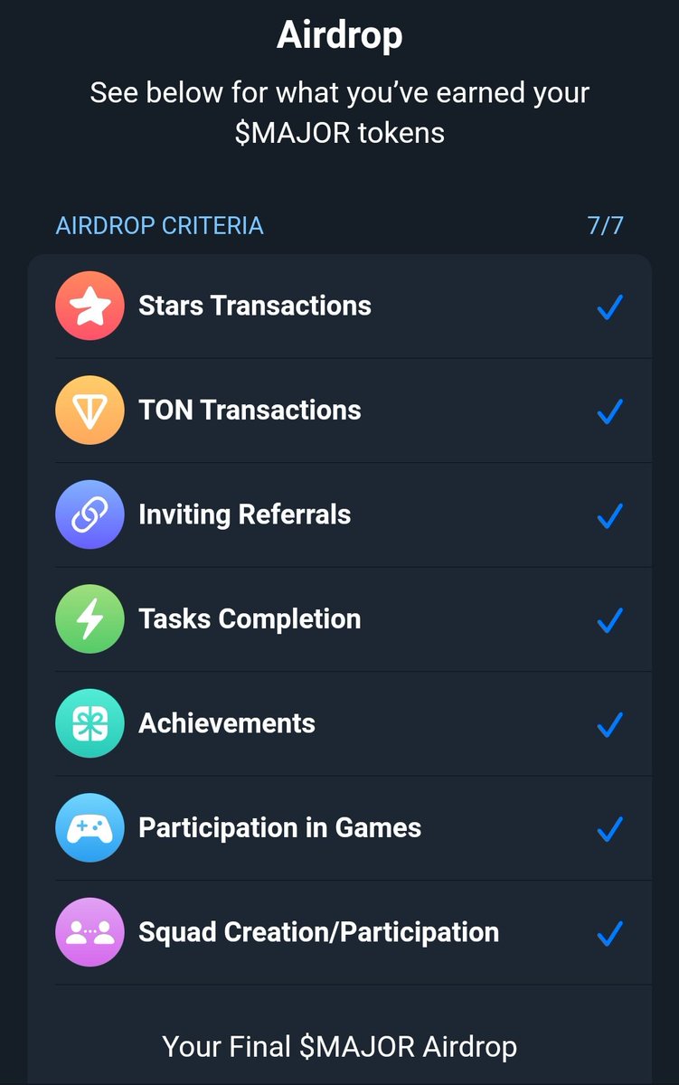 Usumanawiy01's tweet photo. Dear @majoroftelegram 
Base on these aidrop criteria there is no justice &amp; fairness. One of my friend doesn't have the 7/7 of the criteria and his stars is less than mine but he got 6 times of my allocation, who can this be possible❓And unfortunately! Many farmers not eligible https://t.co/v623i7nInW