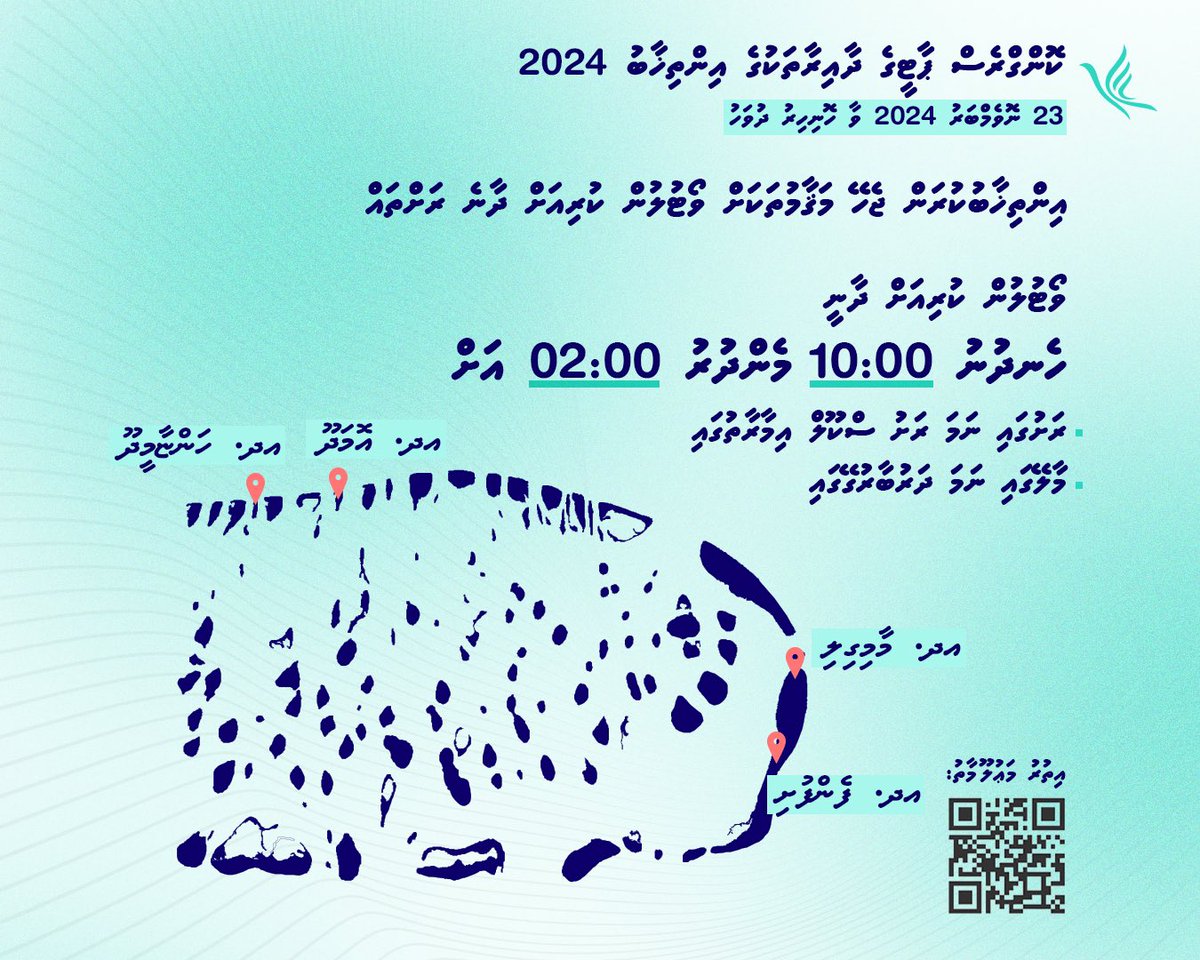 ކޮންގްރެސް ޕާޓީގެ އެތެރޭގެ އިންތިޚާބުގައި ވޯޓުލުން ކުރިޔަށް ދާނެ ރަށްތައް.

އަތޮޅުތައް: ށ، އދ

#DhaairaInthikhaabu2024 
#DhiveheengeRaajje
#CongressPartyMV