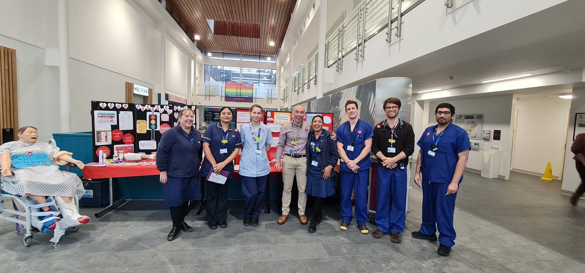 #stopthepressure day had started, we are in concourse at Musgrove Park Hospital, please do come and visit to start conversation for prevention.