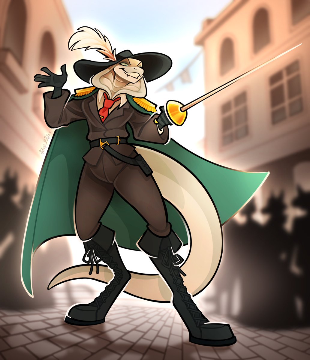 StPavlentine's tweet photo. En Garde! 🤺

art by 🎨stasia28fox https://t.co/qDc108xtKW
