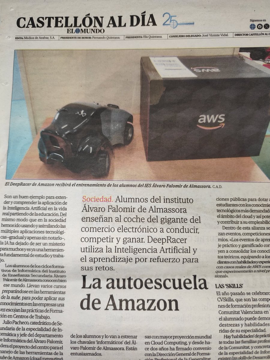 "La IA posibilidades y dudas para mejora de la calidad educativa", en Sevilla. <a href="/edutec_24/">EDUTEC 2024</a>.
Siempre es gratificante escuchar a <a href="/mallemar/">María del Mar Sánchez</a> y <a href="/Merce_G/">Mercè Gisbert</a>.
Yo contaré en el congreso, cosas de <a href="/awscloud_es/">AWS España</a>, gracias <a href="/promanito/">Pedro Román Graván</a> por invitarme.