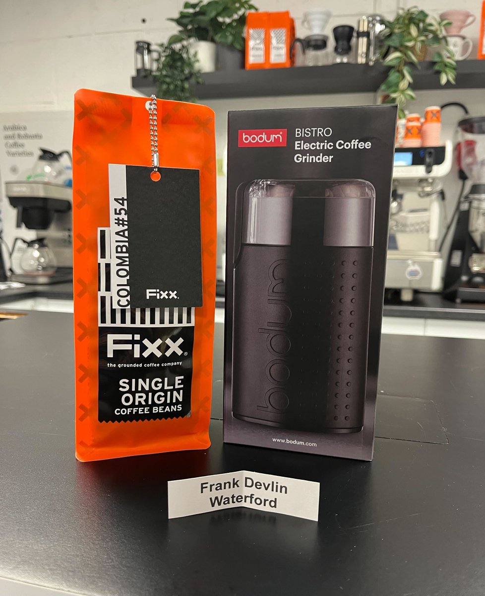 Announcing the winner from our monthly giveaway draw ...... drumroll🥁... congratulations Frank... Enjoy your coffee☕️  #coffee #competition #prize