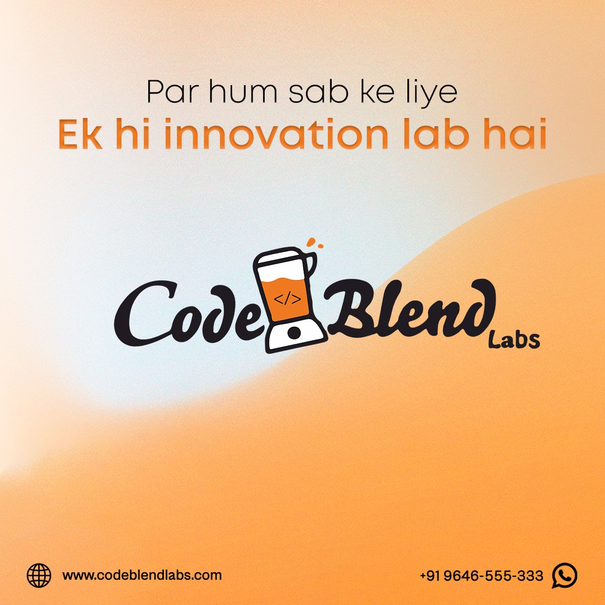 Codeblendlabs's tweet image. Tumhare liye Codeblend Labs hoga
Mere liye to ____ hai
Continue in the comments! 👇
#codeblend #meme #labs #codeblendlabs #officememes #trending