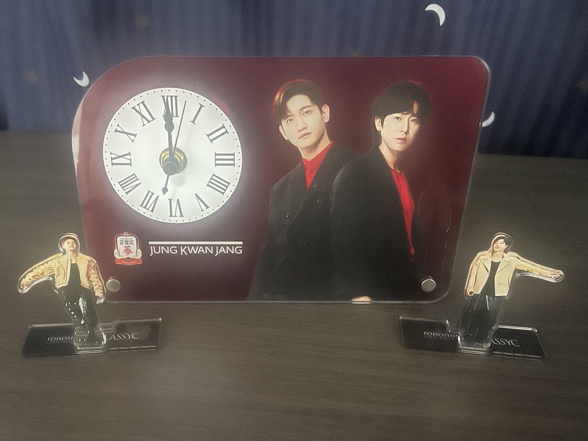 安い購入 東方神起 （正官庄 卓上時計 当選品 ザクロホンサムキャンペーン アイドル