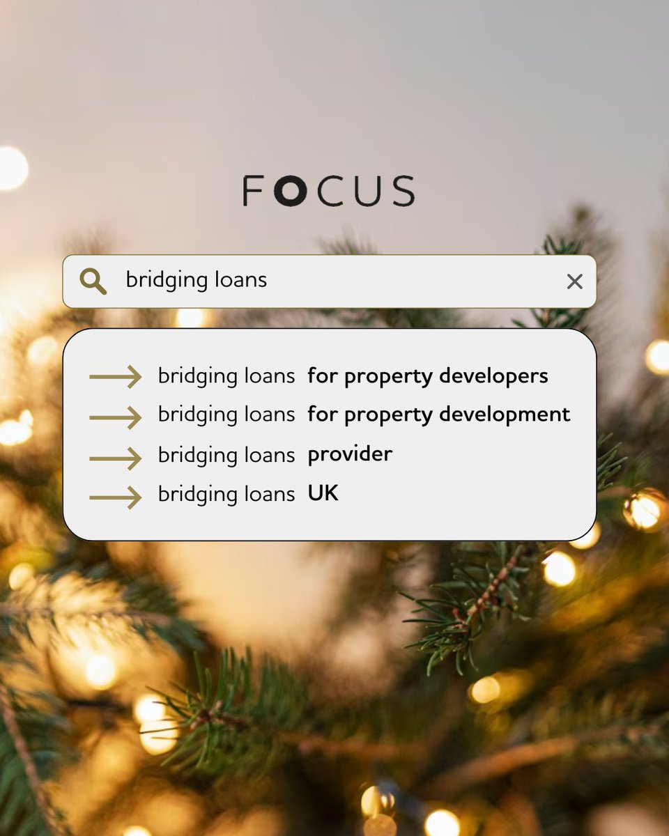 Secure Funding Before Christmas!🎄

Need fast finance? Bridging loans "bridge the gap" while waiting for long-term funding or sales.

- Borrow £25K–£100M
- Get a decision, fast
- Up to 100% funding
- Rolled up monthly interest

Call 0330 118 4444!

#BridgingLoan #PropertyFunding