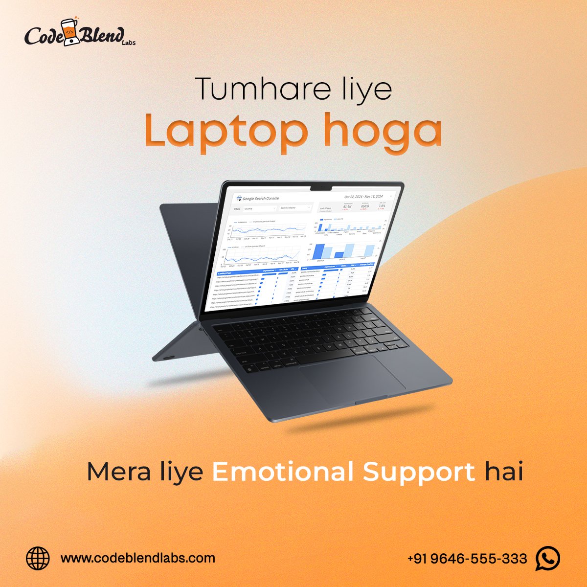 Codeblendlabs's tweet image. Tumhare liye Codeblend Labs hoga
Mere liye to ____ hai
Continue in the comments! 👇
#codeblend #meme #labs #codeblendlabs #officememes #trending