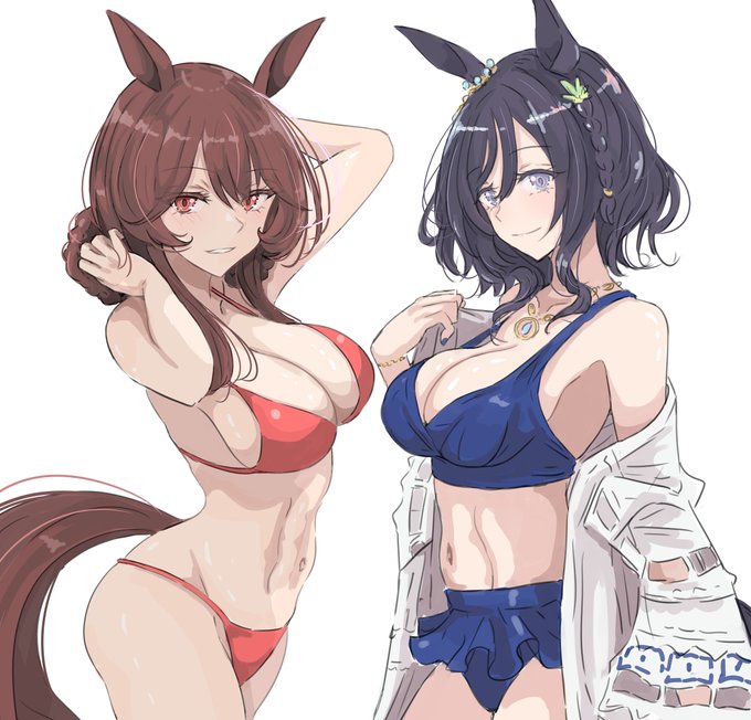 並べたらいい感じだったジェンティルとフラッシュ 