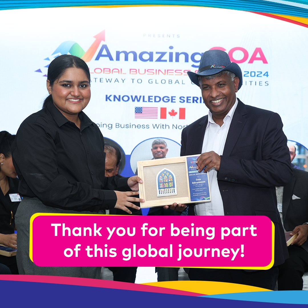 Vibrant_Goa's tweet photo. Gans Subramaniam shared invaluable expertise during the Knowledge Series.
Your knowledge and vision inspired us all. Thank you for being part of this global journey!
#amazinggoa24 #globalopportunities #leadership#businesssummit#thryvtechlabs https://t.co/PXchScKDdi