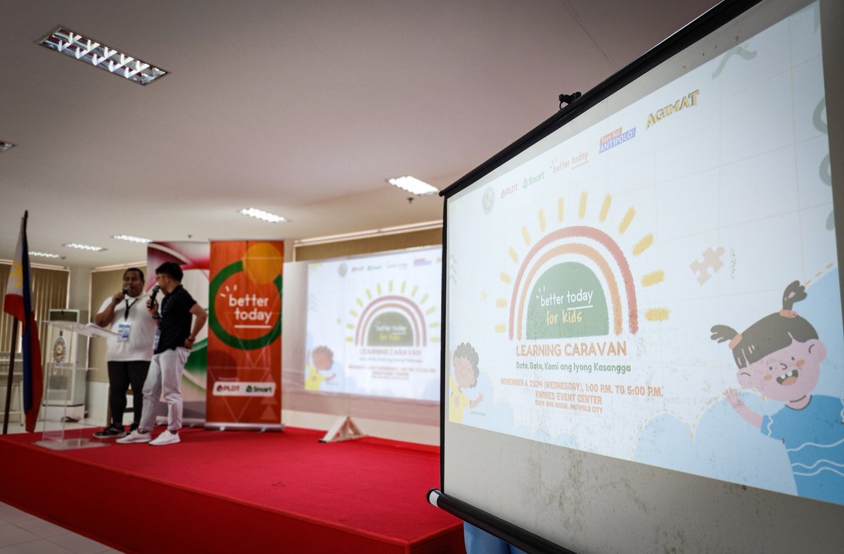 SmartNewsroom's tweet image. .@PLDT @LiveSmart @SavetheChildrenPH roll out "#BetterToday for Kids" learning caravan in Antipolo to raise awareness on online sexual abuse and exploitation of children (OSAEC) and share info on how the youth can protect themselves online. #BeCyberSmart bit.ly/4gfTCPV