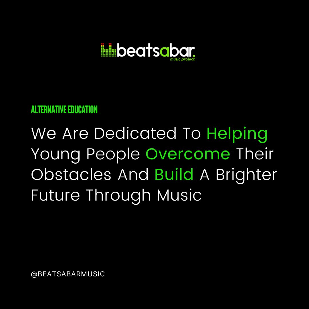 We collaborate with various Pupil Referral Units across schools in the West Midlands 🏫

For more details, feel free to reach out to John ⬇

✉ johnpaul@beatsabarmusicproject.co.uk
☎ 07883307385