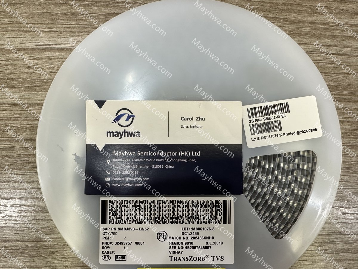 Carol Zhu (@carolzzhu) on Twitter photo IN STOCK!
P/N:SMBJ3V3-E3/52
MFR:Vishay
DESC:TVS DIODE 3.3VWM 10.3VC DO214AA
If you have any requirement , please feel free to contact me!
Email: carolzhu@mayhwa.com
#EMS #OEM #CEM #Vishay #IC #Semiconductor
#electroniccomponents #TVS
#Chips #SMT #THT #Inductors #Diodes IN STOCK!
P/N:SMBJ3V3-E3/52
MFR:Vishay
DESC:TVS DIODE 3.3VWM 10.3VC DO214AA
If you have any requirement , please feel free to contact me!
Email: carolzhu@mayhwa.com
#EMS #OEM #CEM #Vishay #IC #Semiconductor
#electroniccomponents #TVS
#Chips #SMT #THT #Inductors #Diodes