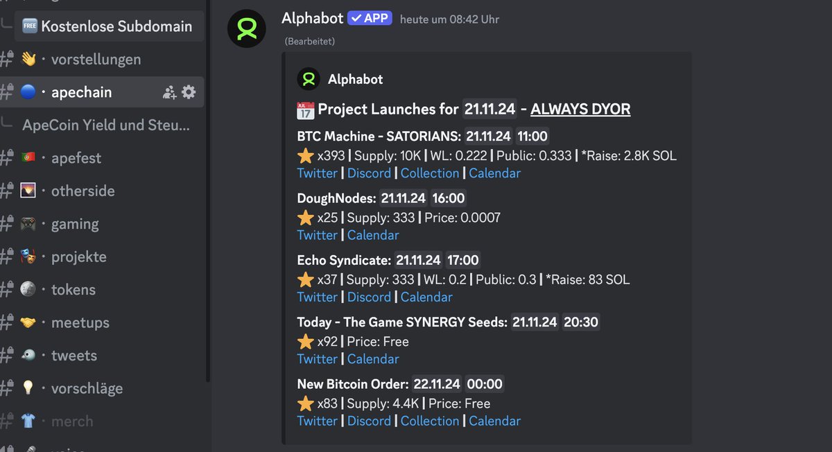 <a href="/bleverxyz/">Blever</a> If we only had a similar calendar for our  <a href="/ApeClubDach/">German Ape Club 🇩🇪 🇦🇹🇨🇭</a> Community, but with upcoming Blever Mints... 👀