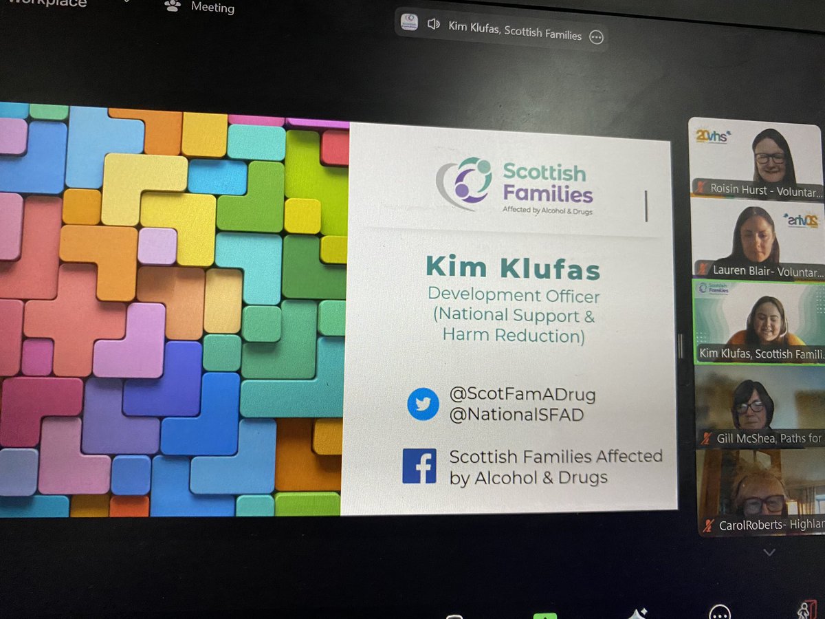 Voluntary Health Scotland (@vhscomms) on Twitter photo Our <a href="/ScotCLWnetwork/">Scottish Community Link Worker Network</a> Knowledge exchange starting with <a href="/ScotFamADrugs/">Scottish Families Affected by Alcohol and Drugs</a> Kim Klufas- supporting families across Scotland Our <a href="/ScotCLWnetwork/">Scottish Community Link Worker Network</a> Knowledge exchange starting with <a href="/ScotFamADrugs/">Scottish Families Affected by Alcohol and Drugs</a> Kim Klufas- supporting families across Scotland