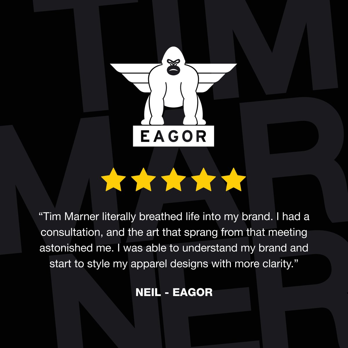 Thanks, Neil, for the great feedback; we're so glad we could give you the ideas and confidence to take your marketing to the next level. It was an absolute pleasure working with you on this branding project!

#BrandingAgency #Rebrand #Testimonial #ClientFeedback #LogoDesign