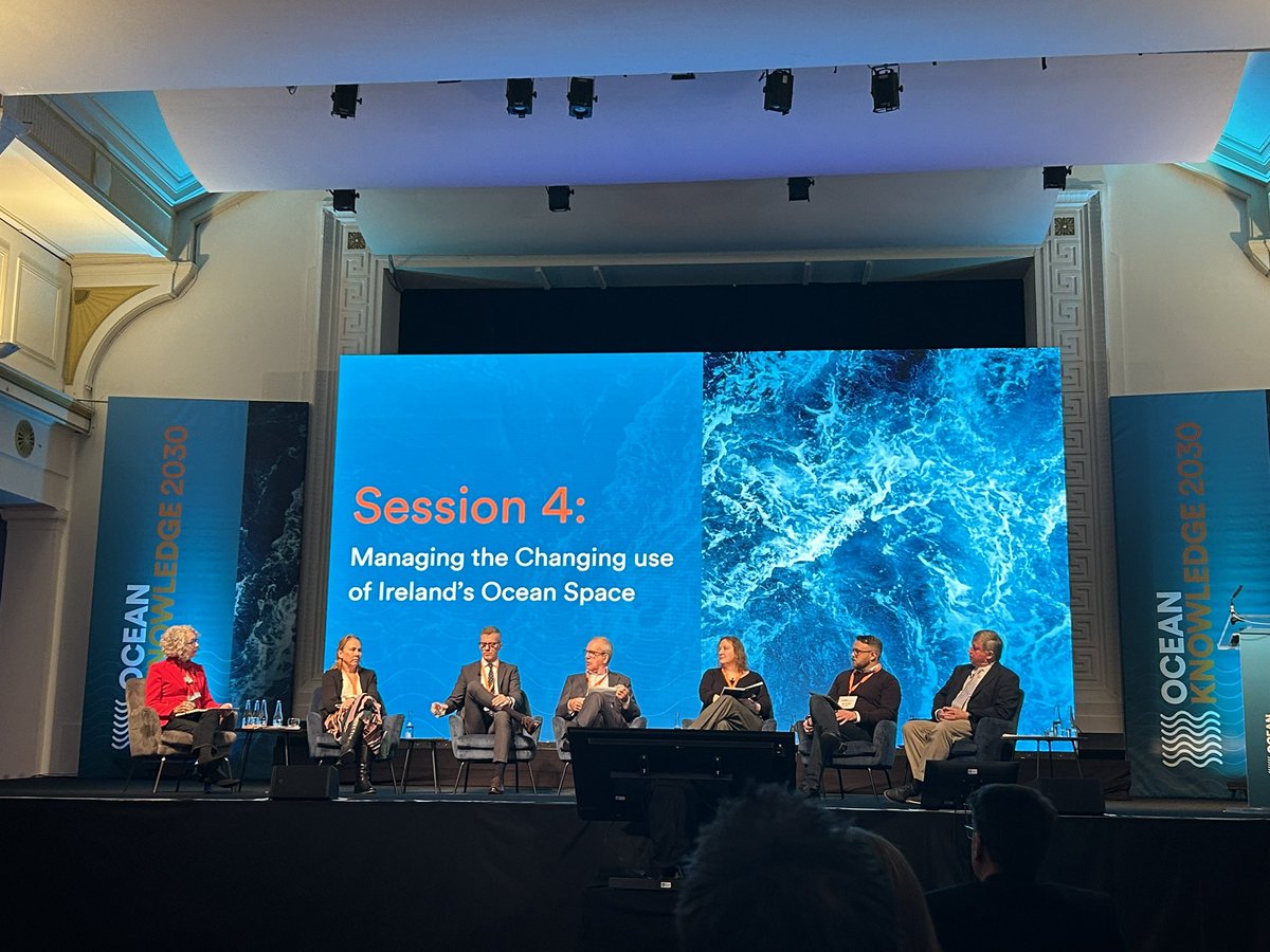 IOLNetwork's tweet photo. Day 2 @ #OceanKnowledge2030 conf has begun with exploring the National Marine Planning Framework Managing the Changing use of Irelandโs Ocean Space with wonderful speakers from @Dept_ECC @FairSeasIreland @UCC @MaritimeReg Check out the framework at https://t.co/gCAkNT1MCV https://t.co/n2KIJqr8ru