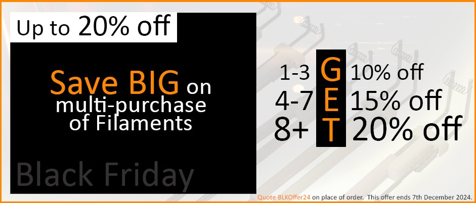The ALMOST BLACK FRIDAY SPECIAL OFFER hitting labs now.  Elevate your research equipment and supercharge your 'MANTIS Deposition' system with shiny new filaments.