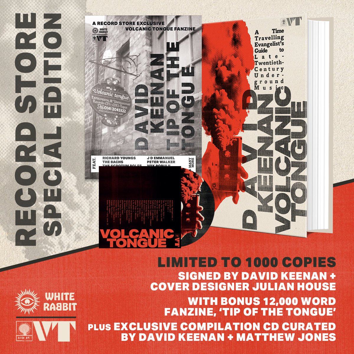 Also launching our very special signed Ltd Record Store Edition of Volcanic Tongue, only 1000 copies complete with/12,000 word Tip of the Tongue fanzine + compilation CD compiled by me and <a href="/Discipl36278031/">Disciples</a> Pre-order: geni.us/VolcanicTongue