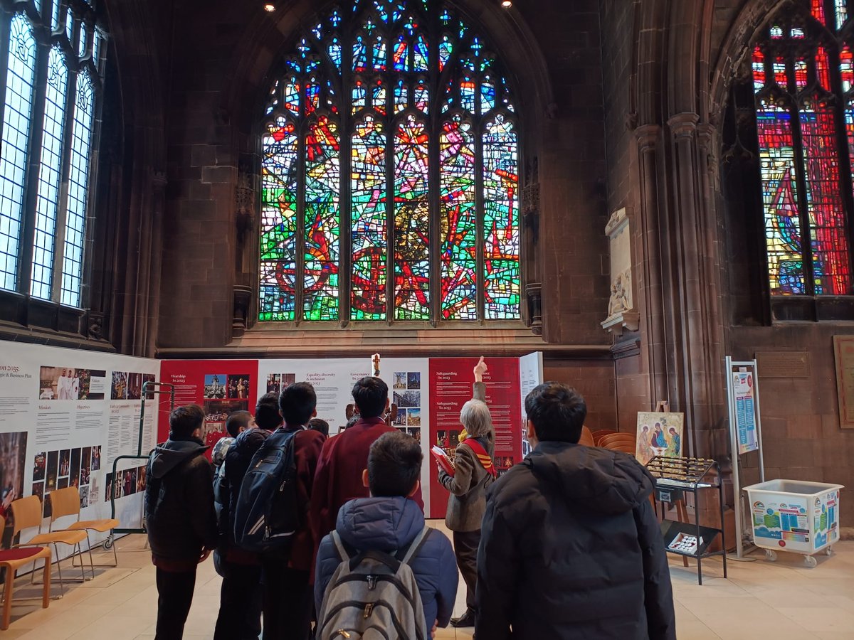 Year 8 visited <a href="/ManCathedral/">Manchester Cathedral</a>  for Interfaith week, to learn about Chrisitan worship. A wonderful visit to an iconic building.

#InterfaithWeek
#Manchester 
#ManchesterCathedral
#ReligiousStudies