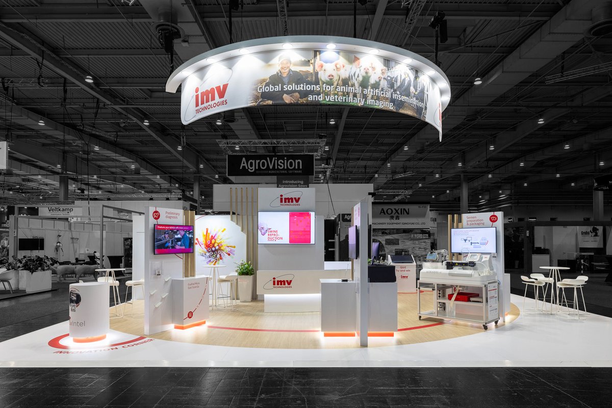 IMV Technologies a marqué sa participation au salon <a href="/EuroTier/">EuroTier</a> grâce à un stand conçu par R2 Stand &amp; Event. S’étendant sur 130 m², ce projet allie design, visibilité et stratégie, tout en respectant scrupuleusement la charte graphique de l’entreprise.