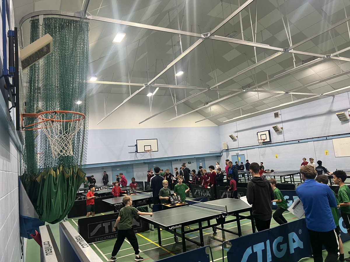 NorthHertsSSP's tweet photo. We’re at @EdgeGrove for our @YourSchoolGames Table Tennis County Final with an eye on @PixmorePE who are representing North Herts in the boys and girls competition. Good luck to all involved. https://t.co/KyNW7sMTgo