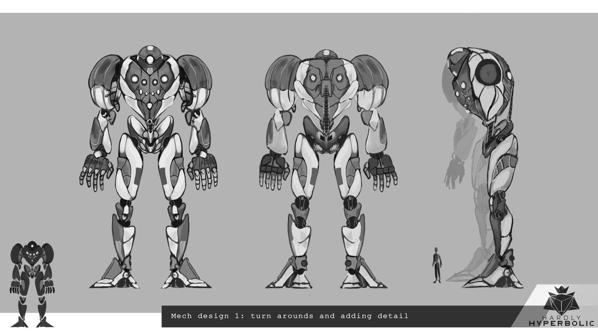 HardlyHyper's tweet photo. Sneak Peek of some of the early concept for our VR Mech game showing off at @Ga_Ma_Yo ! https://t.co/M01e3GrzXA