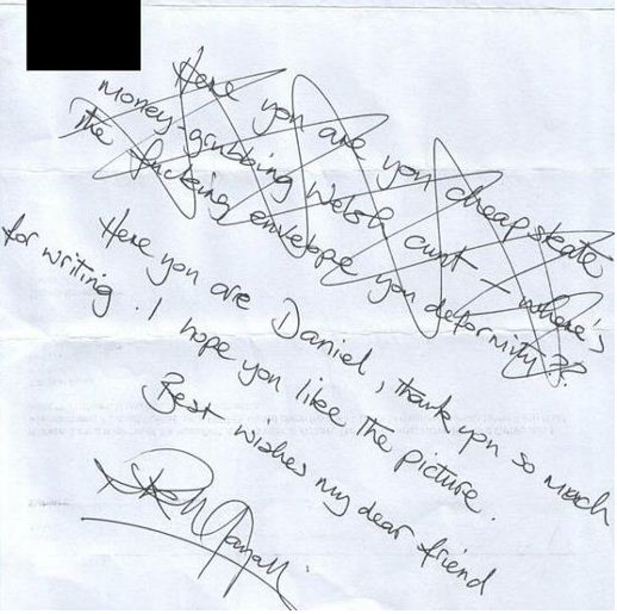 No one wrote a fan letter quite like Rik Mayall