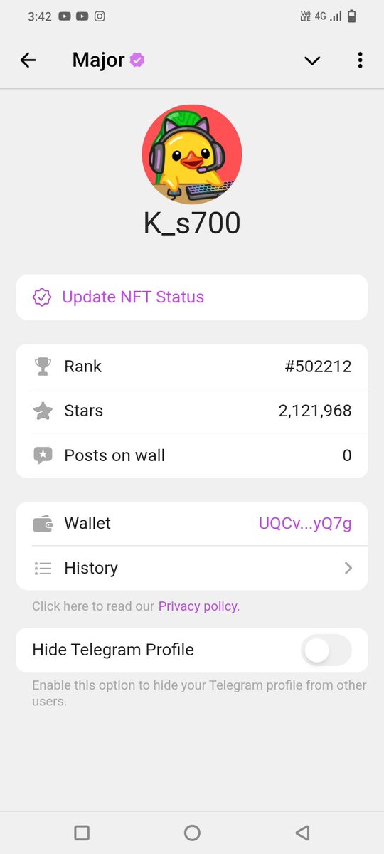 DMC (Crypto Wala Dost) (@cryptowaladmc) on Twitter photo Hello <a href="/majoroftelegram/">Major of Telegram</a> how you distributed $MAJOR Allocation?
This user had 2M+ $MAJOR points and ranking is also very good but he get only 1.5 Token !!
How much this is fair ?
Guys drop your concern,I will raise your problem as a large scale ⚖️
Like , comments,tag,share Hello <a href="/majoroftelegram/">Major of Telegram</a> how you distributed $MAJOR Allocation?
This user had 2M+ $MAJOR points and ranking is also very good but he get only 1.5 Token !!
How much this is fair ?
Guys drop your concern,I will raise your problem as a large scale ⚖️
Like , comments,tag,share