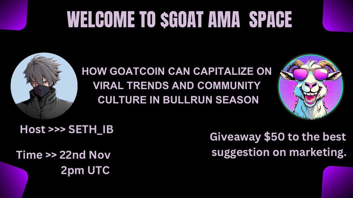 Goat Coin (@goatcoinworld) on Twitter photo 