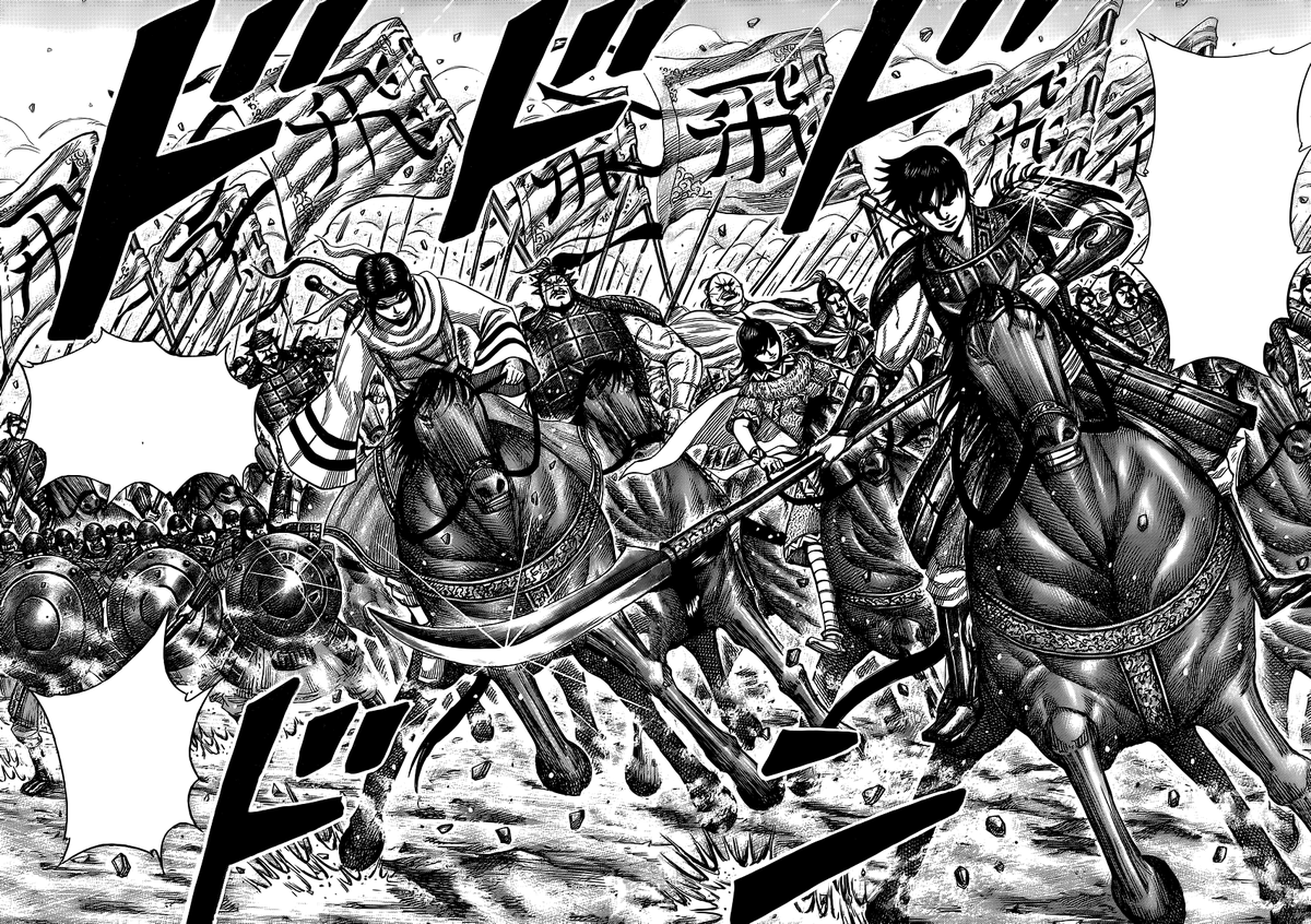 KolonicX's tweet photo. Volviéndome a leer Kingdom porqué es el mejor manga hecho hasta la fecha. https://t.co/eAYhz2zpCw