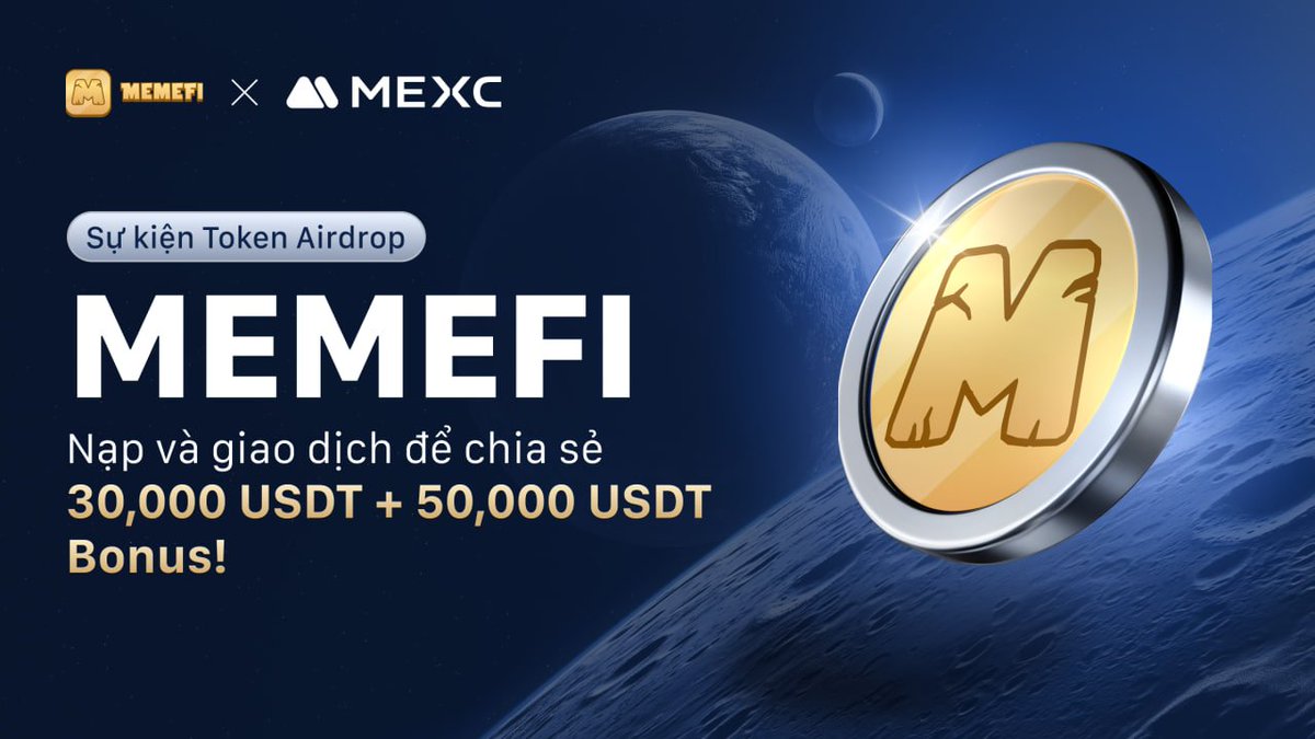 👍 Sự kiện Nạp &amp; Giao dịch cùng Memefi (MEMEFI) đã chính thức khởi động!

🎁Chia sẻ thông tin và tham gia ngay để có cơ hội chia sẻ 200 USDT

⏳Sự kiện kéo dài đến 17:00 ngày 04/12/2024

✍️ Thể lệ sự kiện:
1. Tham gia sự kiện Nạp và giao dịch MEXC x MEMEFI
