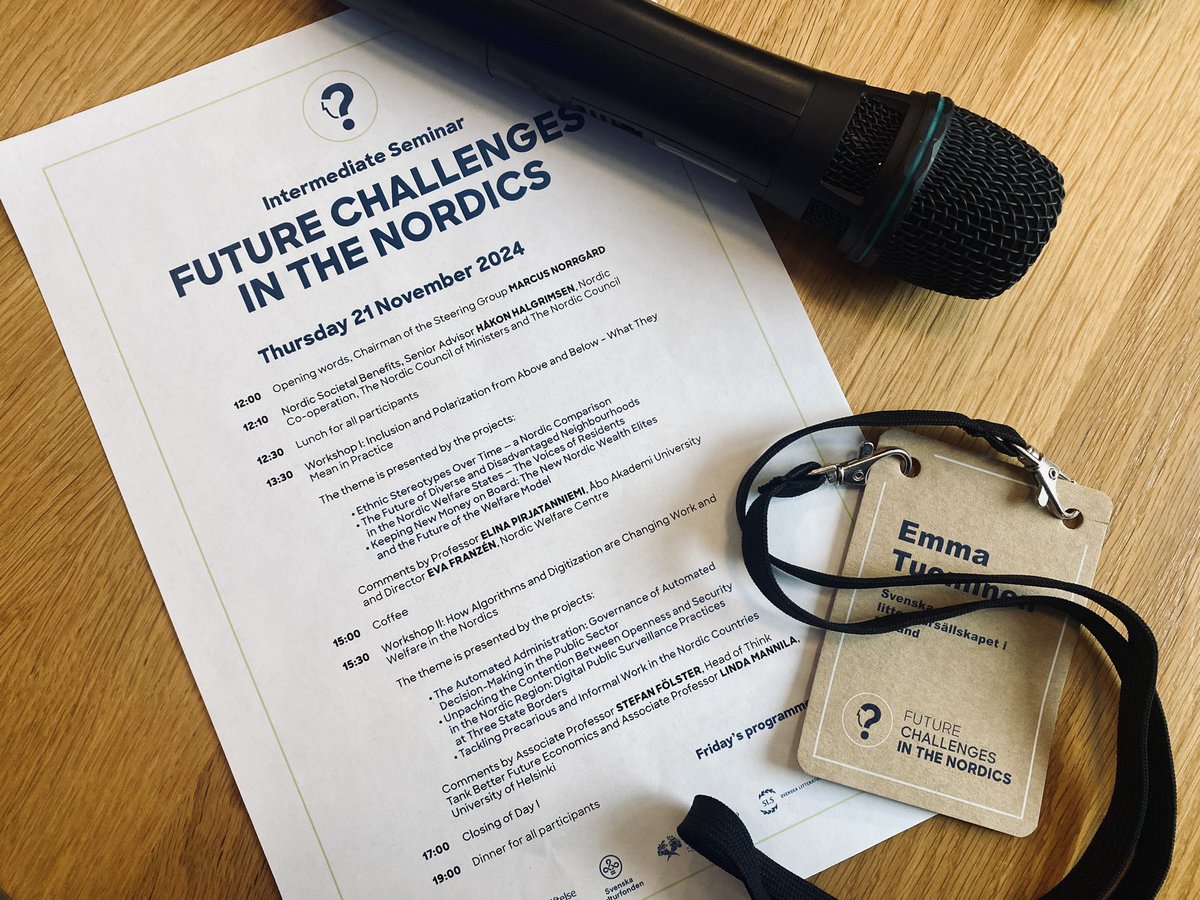 Future Challenges in the Nordics (@futurenordics) on Twitter photo We are looking forward to meeting our researchers at the intermediate seminar of the #futurenordics research programme today and tomorrow in Uppsala!
<a href="/slsfinland/">Svenska litteratursällskapet i Finland</a> <a href="/kulturfonden/">Svenska kulturfonden</a> @Skr_fi We are looking forward to meeting our researchers at the intermediate seminar of the #futurenordics research programme today and tomorrow in Uppsala!
<a href="/slsfinland/">Svenska litteratursällskapet i Finland</a> <a href="/kulturfonden/">Svenska kulturfonden</a> @Skr_fi