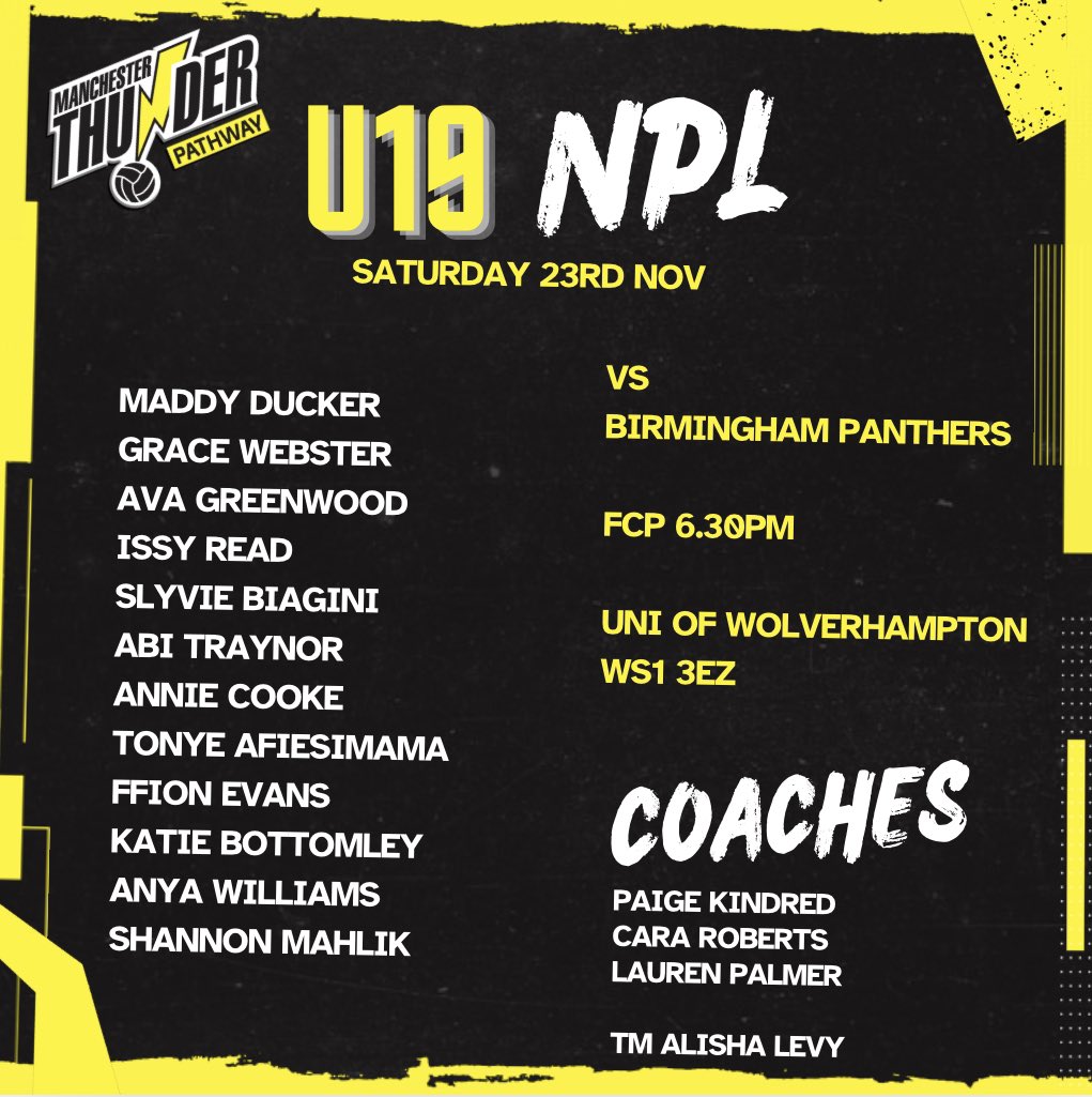 Manchester Thunder Performance Pathway tweet media