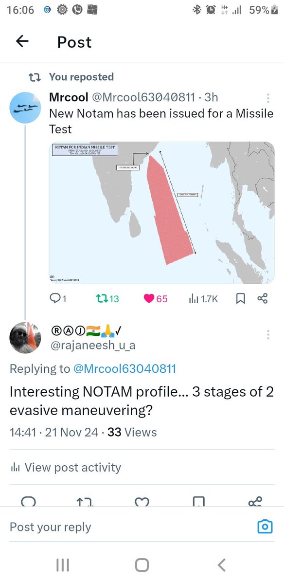 rajaneesh_u_a's tweet image. Interesting to see this #angleofattack. Window for element of surprise is too big. Sensor fusion is the key if someone wants to rely on  NAVIC, Inertial navigation  and RADAR homing. May be Kalman estimator is the key. Wonder how they do satellite switching. 🇮🇳🇮🇳🇮🇳🙏