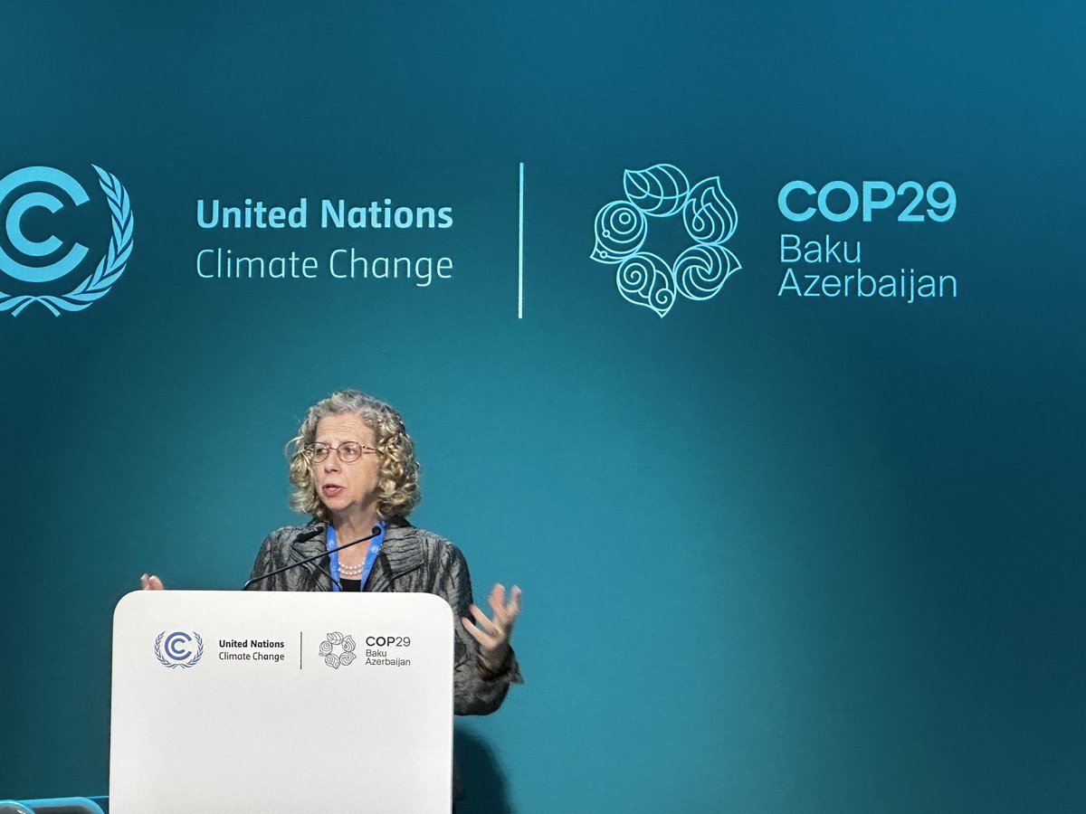 Valerie Hickey (@valeriemhickey) on Twitter photo The hardest working woman in environment <a href="/andersen_inger/">Inger Andersen</a> read a Robert Frost poem to call our attention to forests to #EndPoverty & combat the #ClimateCrisis
<a href="/WBG_Environment/">World Bank Environment</a> stands with you from #COP16 to #COP29 to #INC5 & #UNCCDCOP16
There are miles to go before we sleep The hardest working woman in environment <a href="/andersen_inger/">Inger Andersen</a> read a Robert Frost poem to call our attention to forests to #EndPoverty & combat the #ClimateCrisis
<a href="/WBG_Environment/">World Bank Environment</a> stands with you from #COP16 to #COP29 to #INC5 & #UNCCDCOP16
There are miles to go before we sleep