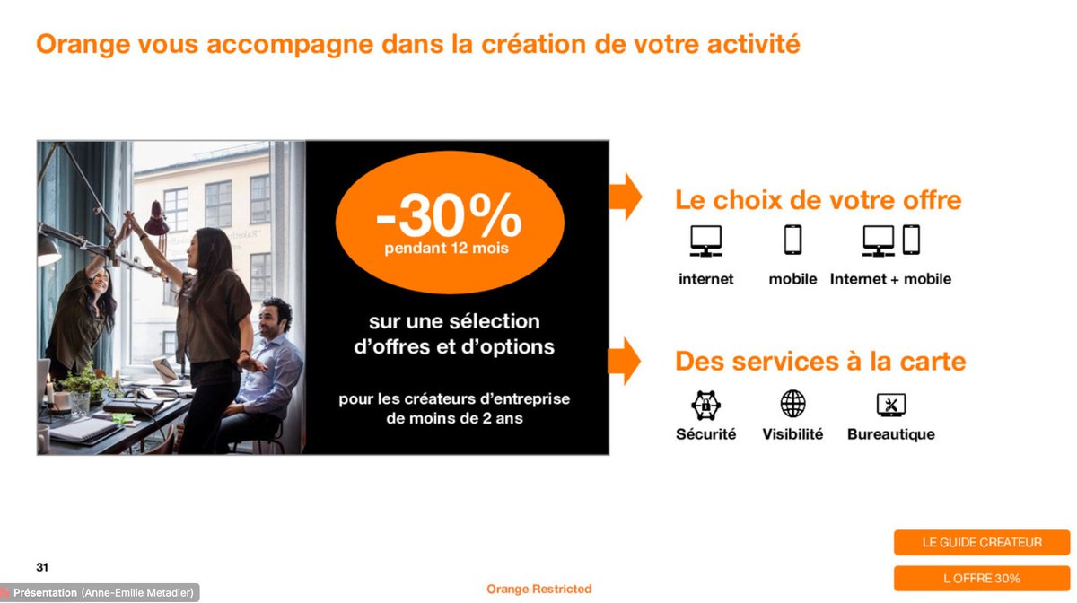 Votre entreprise a moins de 2 ans ? Vous êtes sur le point de lancer votre activité ? Voici une offre qui peut vous intéresser. 😉

#WebinaireOrange #Orange