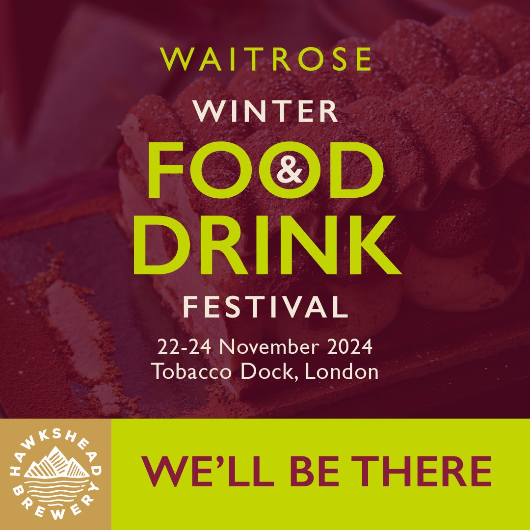 Hawkshead Brewery (@hawksheadbrewer) on Twitter photo We’re heading down to the big smoke tomorrow to sample some of our beers at the <a href="/waitrose/">Waitrose & Partners</a> Winter Food & Drink Festival at Tobacco Docks.
Come try our two beers available in all stores, our Flagship Windermere Pale and the OG, Hawkshead Bitter. We’re heading down to the big smoke tomorrow to sample some of our beers at the <a href="/waitrose/">Waitrose & Partners</a> Winter Food & Drink Festival at Tobacco Docks.
Come try our two beers available in all stores, our Flagship Windermere Pale and the OG, Hawkshead Bitter.
