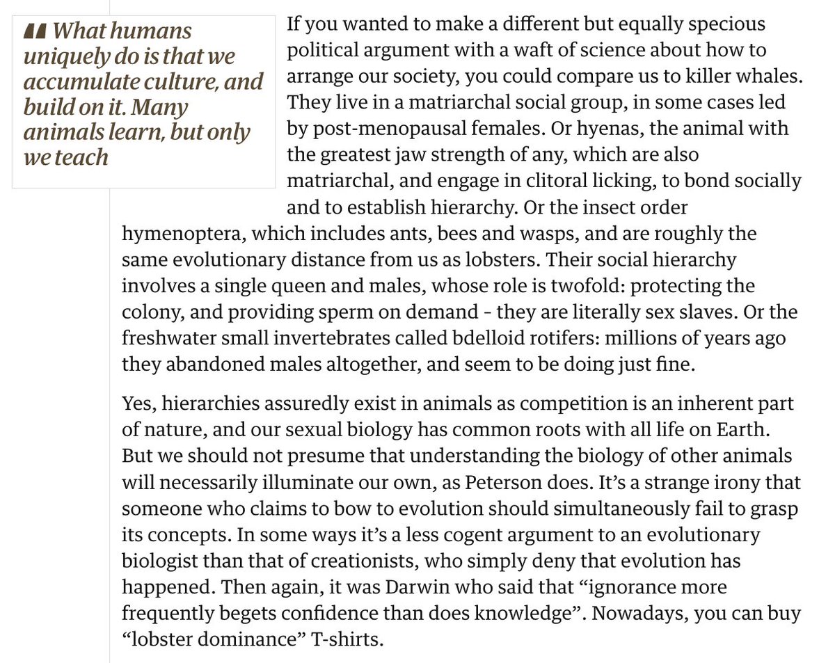 He seems wedded to things he doesn't understand, whilst committed to gargling the deeply unclear language that he claims to oppose (Rule 10: “Be Precise in Your Speech”). 

I wrote about his profound misunderstanding of evolutionary theory here: