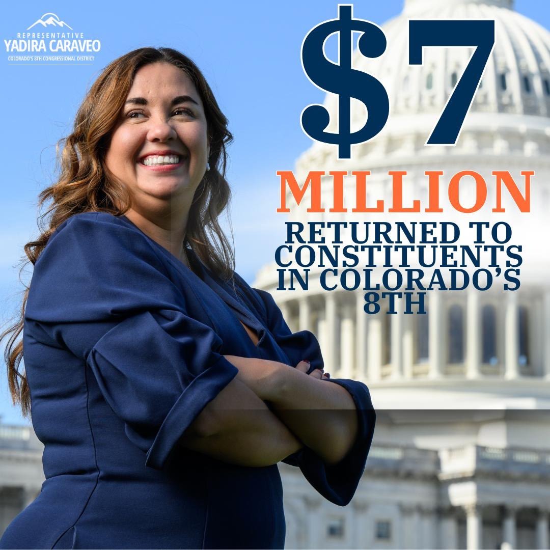 I am so proud that my hardworking team of constituent advocates has returned over $7 million to the pockets of hardworking Coloradans across #CO08!

In less than two years, we have cut through the red tape and delivered results for so many families.