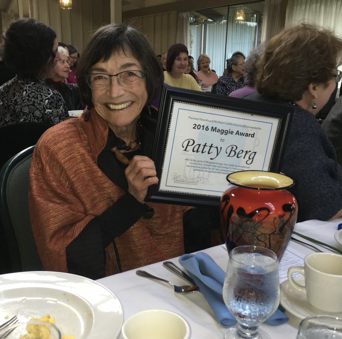 Saddened to learn of the passing of a mentor,friend and one of my earliest supporters - former Assemblymember Patty Berg. Passionate about the North Coast, Planned Parenthood, seniors and the California End of Life Option Act. Never shy about her opinions! Loved that about her.