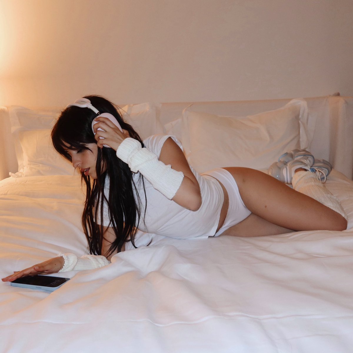 Camila_Cabello's tweet photo. grounds and i have collaborated to make our own blue hour shoe inspired by c,xoxo and the blue colors of the Miami post- sunset sky 💙 🥹🩵 i wore grounds so much while writing this album and festival rehearsals, they’re unique and comfy and they make me taller hehe 🤭 very cool to have our own c,xoxo shoe coming out w them 💘