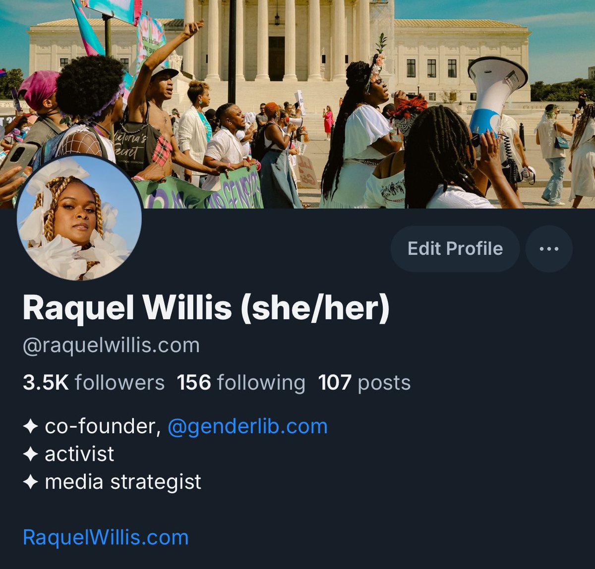 Raquel__Willis's tweet image. And yes, my fucking blue🦋sky is here: