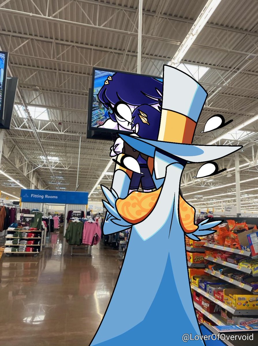 Imagine this and it made me laugh when I drew it hahaha, I guess it would be a good meme... looks very adorable 🥰🥰🥰

(Derecho de personaje leliel/leonardo a <a href="/SilentZound/">✖️ƬIΛ➕</a>)

#god #HazbinHotel #leonardo #meme #Reference #childhood #supermarket