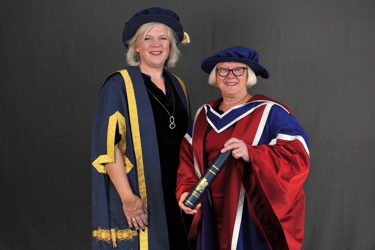 Natalie Beswetherick OBE has been awarded an Honorary Doctorate of Science at our 2024 Graduation! 🩺

With 40+ years in physiotherapy, Natalie led innovations like ‘Physio Direct’ while supporting UoG’s future physiotherapists on their journey.

Congrats, Natalie! 🌟