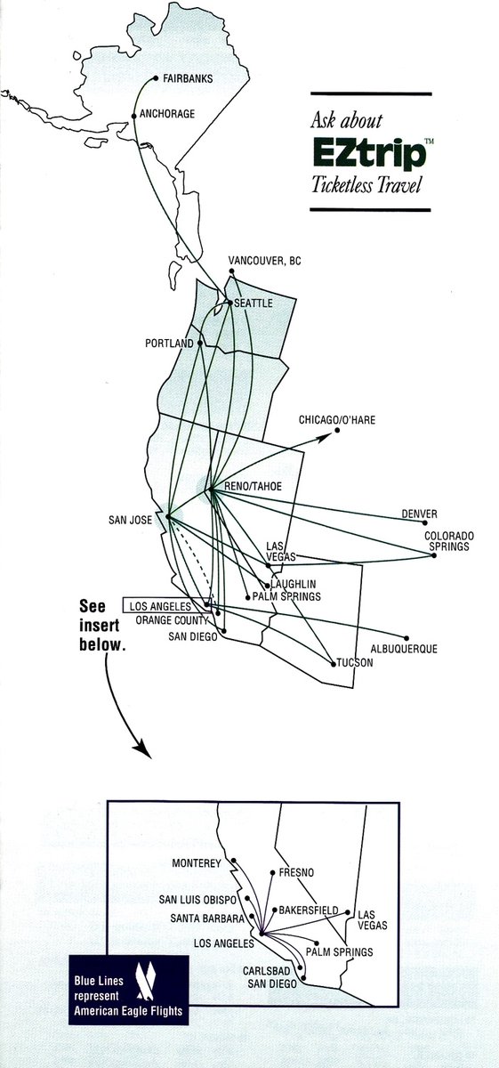 AvGeek71's tweet image. Reno Air, which would eventually be bought by American, participated in the AAdvantage program in October, 1996. #airline #airlines #avgeek #avgeeks #aviation #travel #RenoAir #Aadvantage