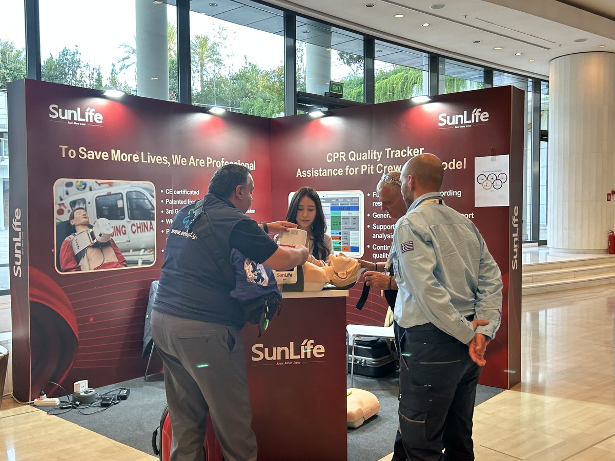 Sunlife_Medical's tweet photo. SunLife at ERC European Resuscitation Council Congress - Resuscitation 2024 #Athens
We were happy to provide the CPR navigator for the competition and meet academic experts at the congress.
See you next year!
#ERC #resuscitation #ROSC #cpr #cardicaarrest https://t.co/yX0w72PjEs